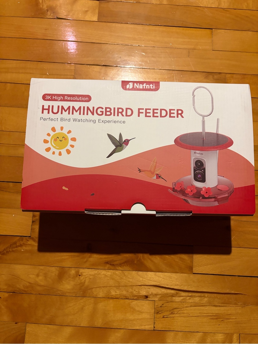 Red Hummingbird Feeder - 3K High Resolution